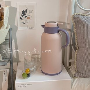 简约水壶保温壶大容量家用宿舍学生用暖水瓶玻璃内胆开水瓶暖水壶