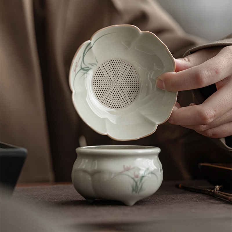 茶滤细密泡茶器i茶水分离茶叶过滤器茶壶滤网陶瓷茶宠茶漏创意茶