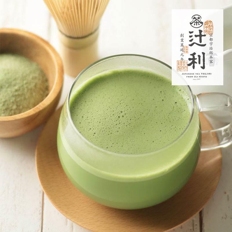 日本进口辻利浓厚宇治抹茶牛奶粉片京都抹茶拿铁速溶粉末冷热饮
