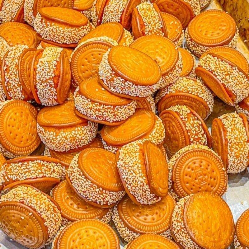 【老式50包】芝麻南瓜饼芋泥饼双拼纯手工老式特产糕点家用特价