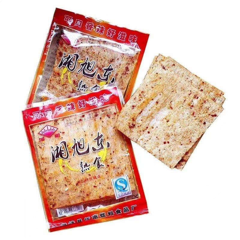湘旭东小包旭东麻辣片咸辣辣条豆皮即食面筋零食湖南特产老式辣皮