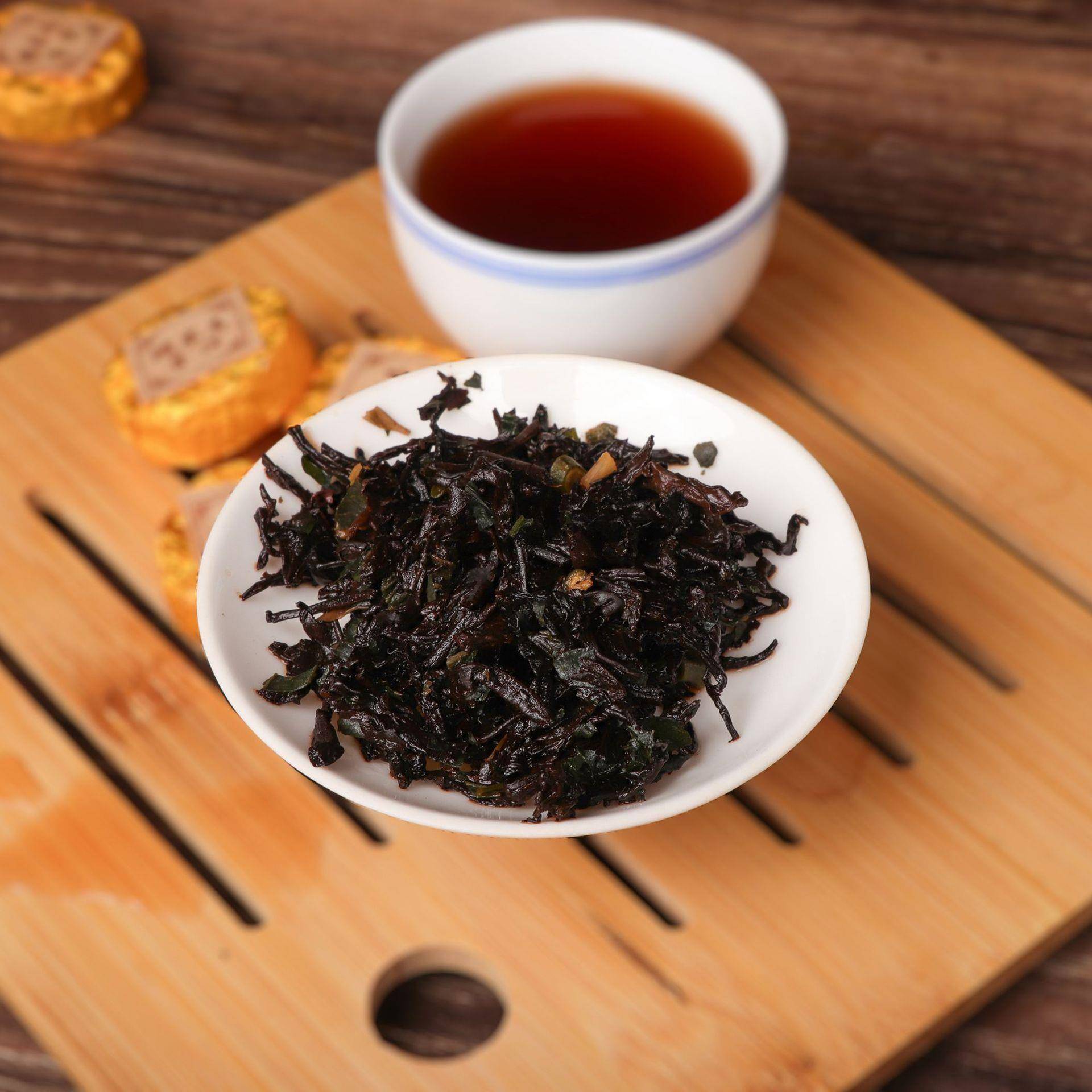 糯米香普洱小沱茶云南饼型迷你小沱茶熟茶古树纯料宫廷陈香6g