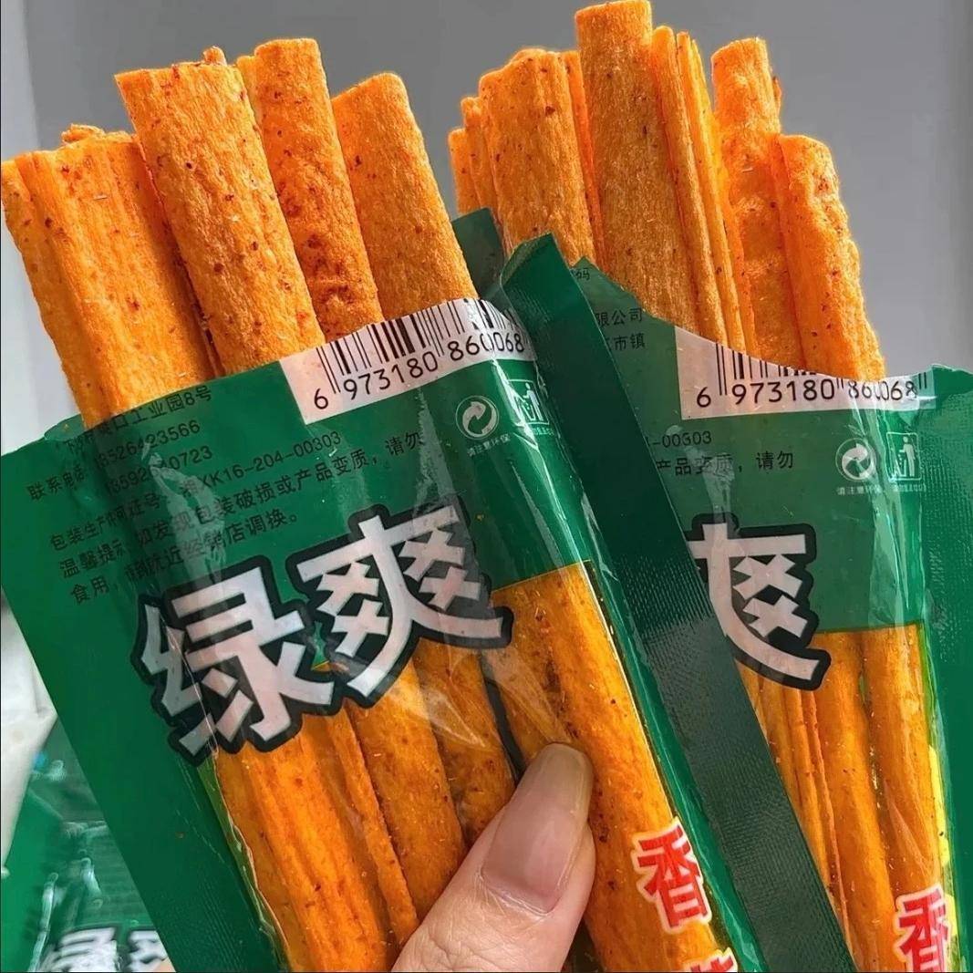千味源绿爽辣条8090后儿时怀旧童年辣皮宿舍麻辣解馋小零食