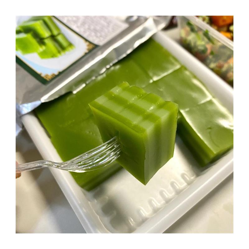 传统斑斓娘惹糕黄金糕点印尼同款椰汁糕千层糕即食【绿城早安】