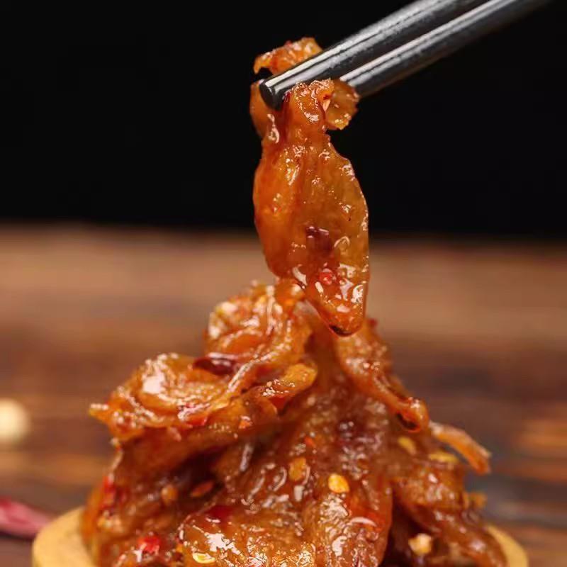 登荣素口水鸡辣条18克10包好吃的小零食麻辣味儿时重庆特产豆制品