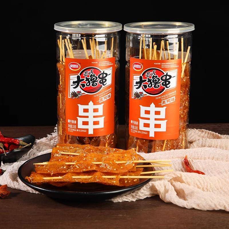 官方旗舰店余同乐大撸串桶装老式素食辣条豆制品怀旧童年小
