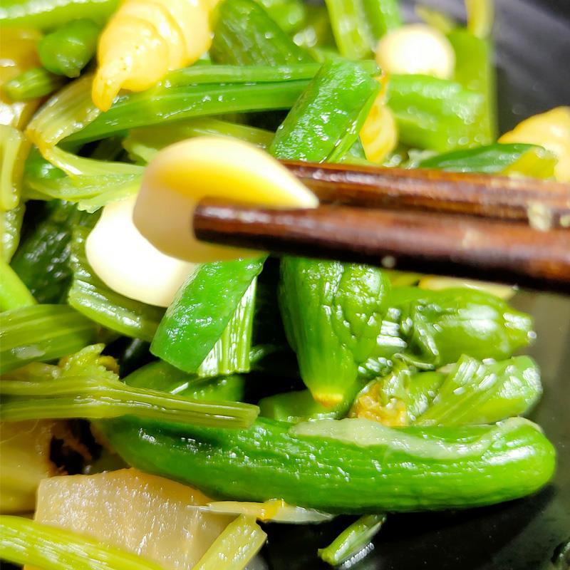东北辽宁特产锦州小菜锦品虾油什锦菜袋装下饭香鲜脆泡咸菜300g