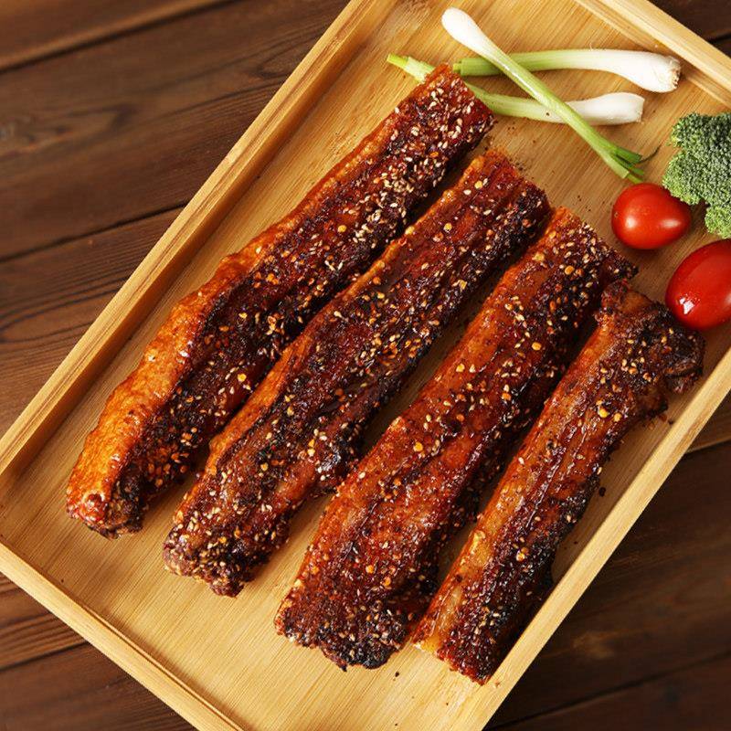 新货重荣脆皮烤肉五花肉后腿猪肉干熟食酥脆即食正宗特产网红小吃