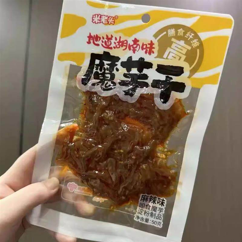 米老头魔芋干香辣魔芋丝素