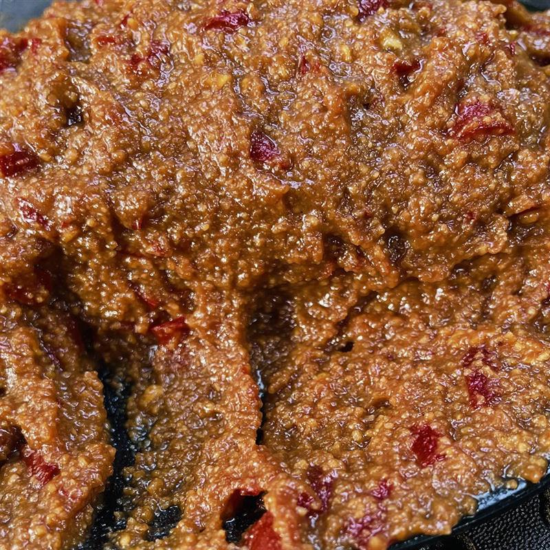 农家自制麦子酱剁椒燕麦粉