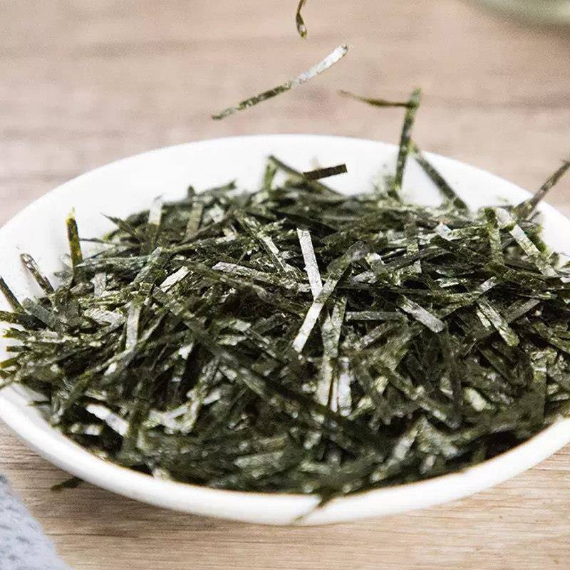 新货一休屋切丝海苔商用海苔条100g碎海苔章鱼小丸子拌饭即食大片