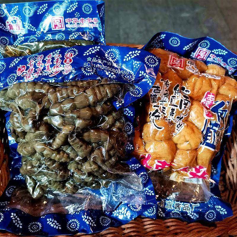甪直酱品厂出厂包装酱菜大小萝卜头螺丝菜本色酱瓜包瓜五香萝卜干