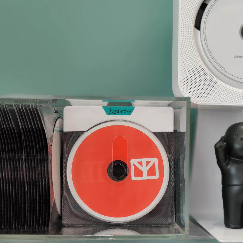 川介家居CDDVD活页保护套光盘收纳袋55片无纺布加厚双面装可书写