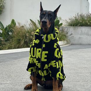 杜宾衣服冬季保暖棉服马犬魏玛衣服大狗加厚衣服大型犬羊羔毛棉服