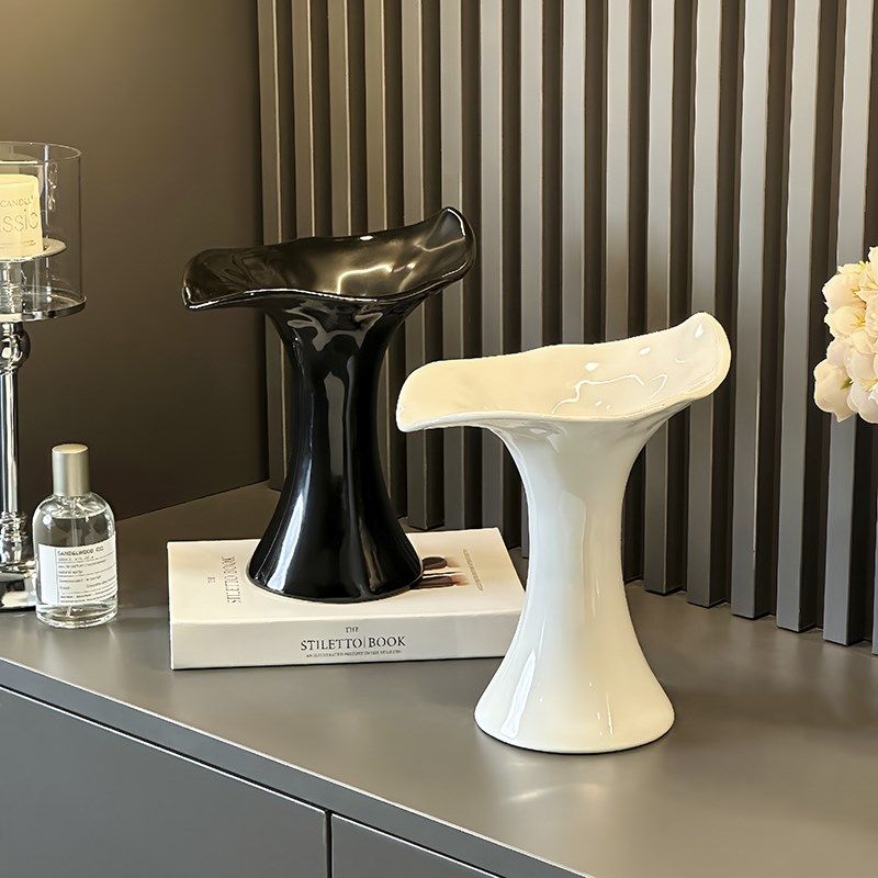 瓶客厅插侘寂风高级感陶瓷艺术家居餐桌玄关电视柜装饰品,家居饰品,花瓶,淘宝优惠券,粉丝福利购,淘宝优惠卷