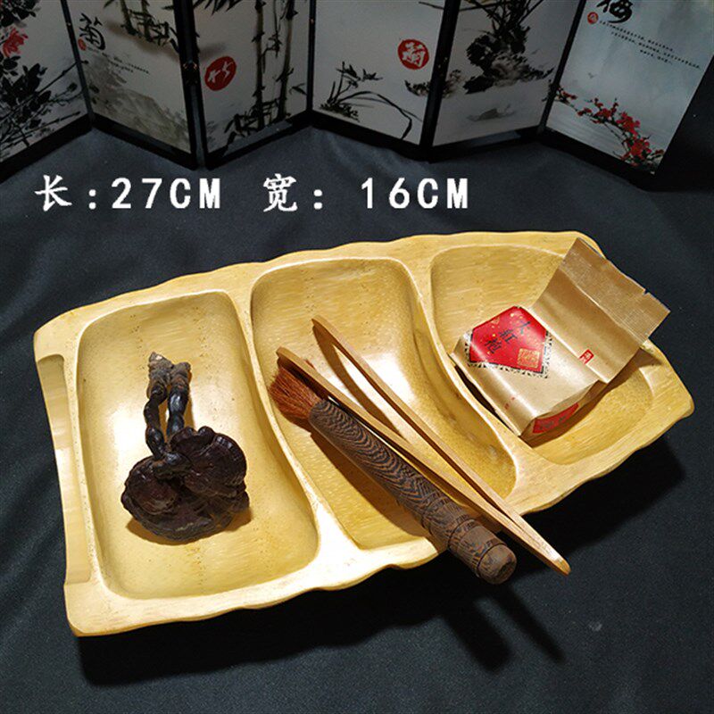竹根水果盘竹制品茶具超大根雕中号点心盘酒店餐具竹竹器工艺品