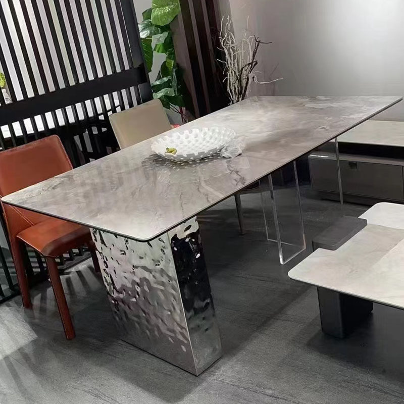 意式极简水波纹悬浮岛台岩板餐桌椅小户型天然大理石,住宅家具,岛台餐桌,淘宝优惠券,粉丝福利购,淘宝优惠卷