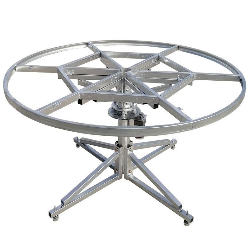 电动餐桌落地支架自动旋转转盘桌子遥控正反转展示台桌架