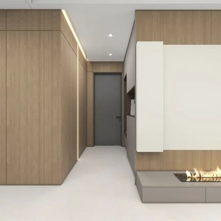 鲁丽博纳克欧松板烤漆橱柜福州工厂定制来图加工柜子代工