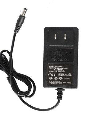 左拉电动平衡车充电器通用圆孔D头领奥三孔充电线通用