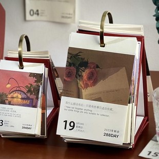 文艺复古桌面台历情诗一束单向历年每天一页创意撕日历