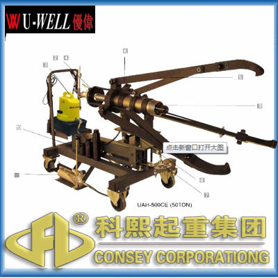 UAH-500CE 50吨同步车载式拉马 台湾UWELL优伟液压拉拉马