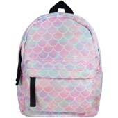 幼儿园书包女宝宝班小班中班大班渐变彩色鱼鳞一年级书包粉