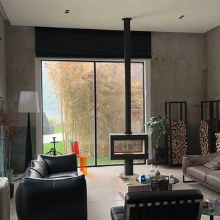 圣尔森真火燃木壁炉门面观火旋转壁炉民宿取暖别墅自建房