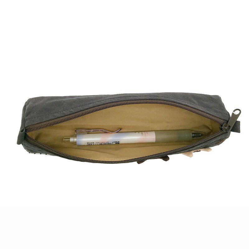 卡拉猫 创意春季日系简单圆形爱钢琴in少女猫咪帆布学生笔袋