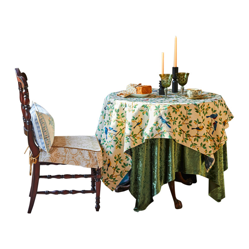 植爱枝丫桌布法式浪漫茶几布圆桌布风餐桌盖布级感定制设计,居家布艺,桌布,淘宝优惠券,粉丝福利购,淘宝优惠卷