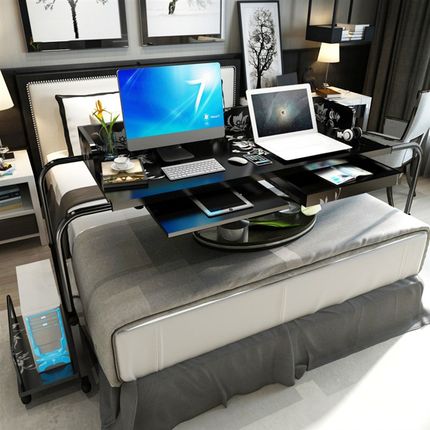 床上伸缩笔记本台式家用人懒人书桌升降跨床电脑桌子