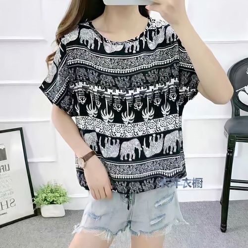 【棉绸面a料】夏季宽松大码胖MM短袖上衣显瘦打底大码女装短t恤潮