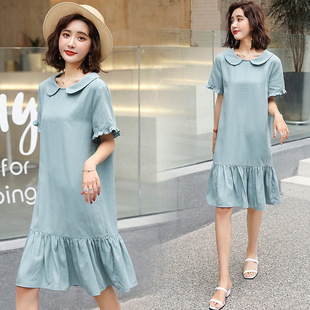 女装 大码 春夏季 时尚 1919 深依度2021夏装 优雅气质减龄连衣裙. 新款