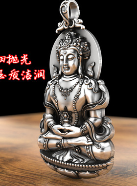 坐莲立体本命佛项链复古守护神南