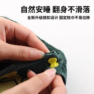 军绿色训练制式军枕巾宿舍内务枕头巾加厚柔软透气枕头巾按扣