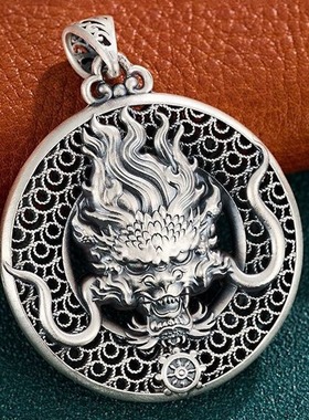 2024年龙年限定复古平安扣吊坠长