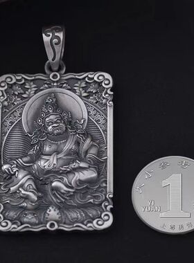 新款黄财神吊坠男挂件占巴拉佛牌