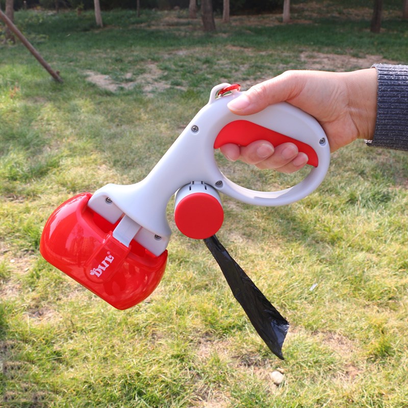 狗狗拾便器柯基犬铲屎工具中小型犬捡屎夹便器宠物粪便器清理拉屎