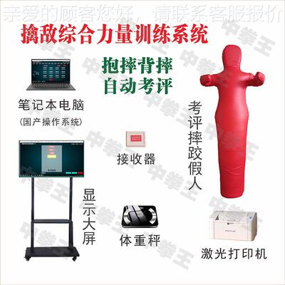 中51396拳量王摔擒敌与综合力背训练系统摔抱摔训练考评擒训练考