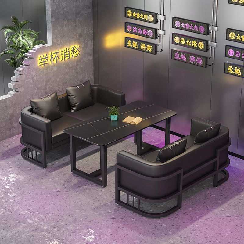 工业风酒馆咖啡厅酒吧沙发桌椅烧烤店火锅西餐厅洽谈休闲卡座沙发