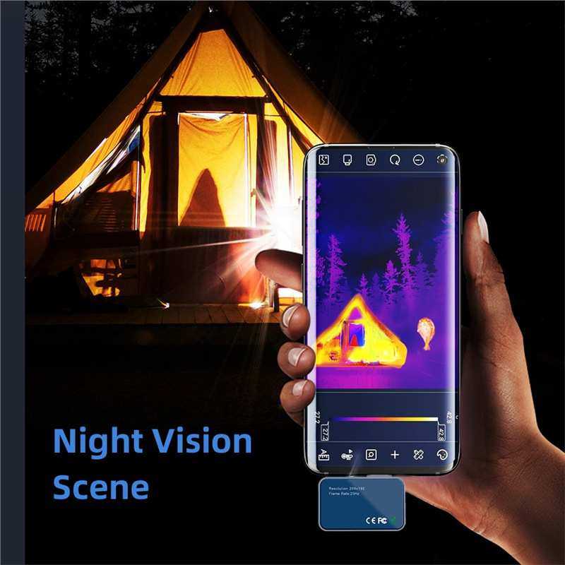TOOLTOP T7 256*192 安卓插卡式热成像相机 25Hz 拍照 支持多语言
