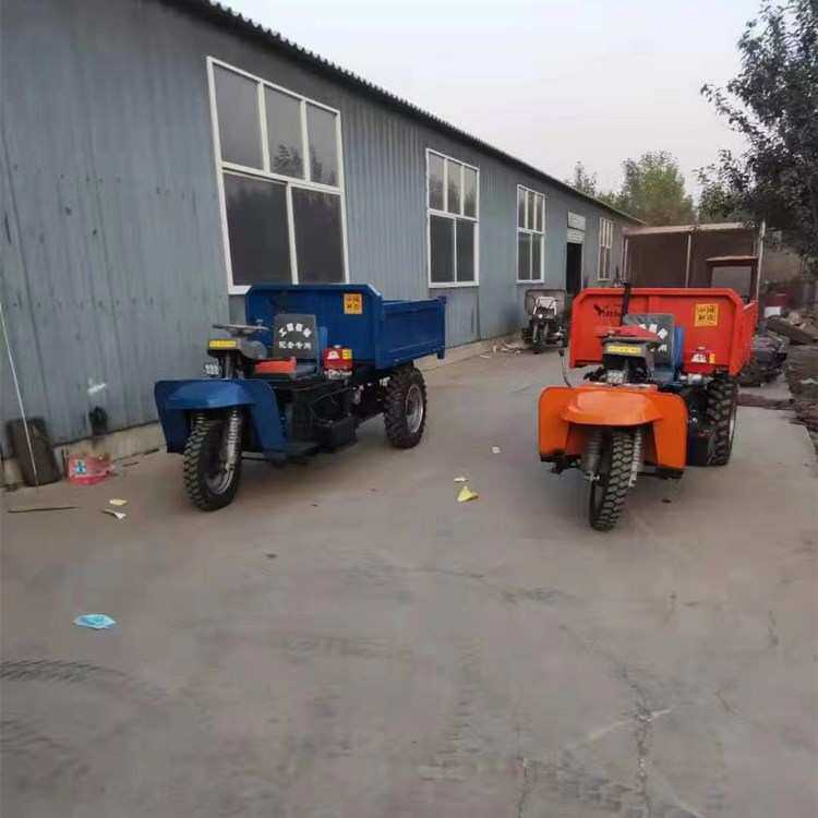 矿用电动三轮车 建筑工地拉砖后卸式翻斗车 大功率农用车载重王