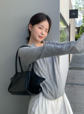 KITTIN-26年夏上新韩系凉感双头拉链连帽防晒衫K337#