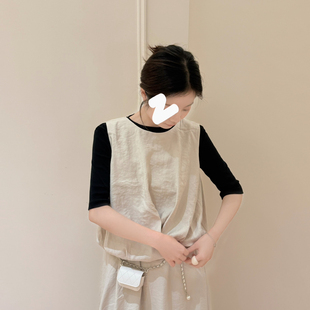 叠穿灯笼型背心 年早春肌理感无袖 SANTA GROVE