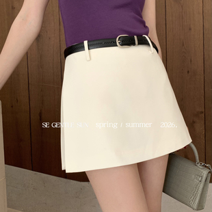 SE GENTLE SUN-SE白标新贵港女消胯神裙设计感防走光裙裤85393