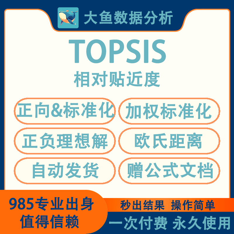 TOPSIS计算软件，赠word文档