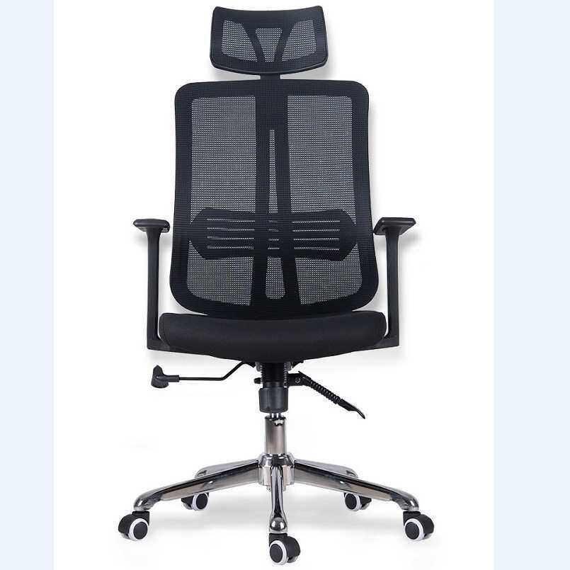 现代人体工学电脑椅高背网椅办公室椅子升降旋转经理椅黑色椅子