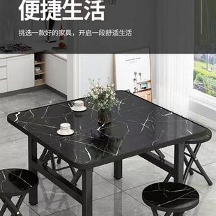 折扣价 折叠桌子矮饭桌摆餐桌户家用出租屋宿舍可外折叠方桌简