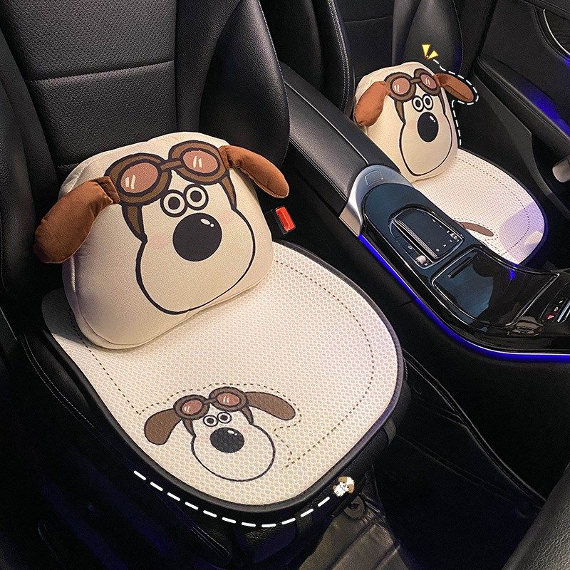 汽车坐垫通用四季眼镜狗狗创意爱女士车内座椅亚麻通风后排凉垫,汽车用品/电子/清洗/改装,腰靠,淘宝优惠券,粉丝福利购,淘宝优惠卷