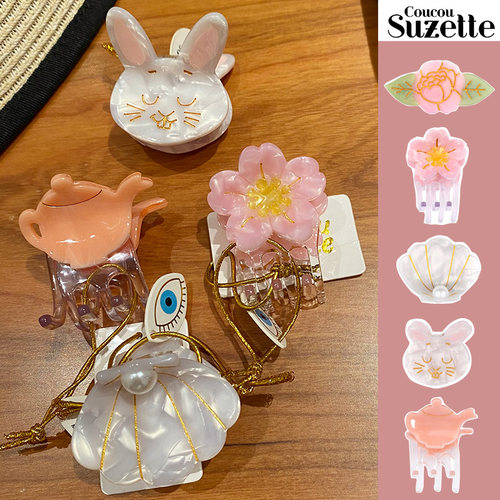 coucousuzette正品兔子发夹发抓
